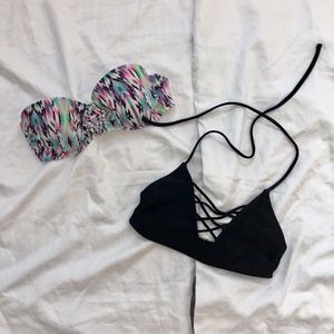 Xhiliration Bikini Tops, set of 2